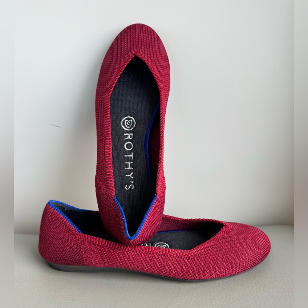 Rothy's The Flat in Red Cherry